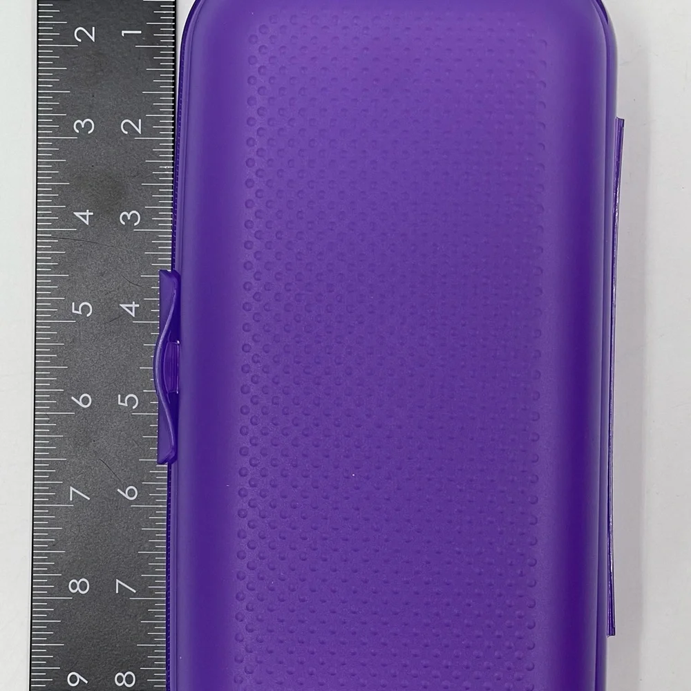 Tupperware Packables 4 Pc. Set Purple Oyster Travel Craft Sewing‎ Rare New HTF